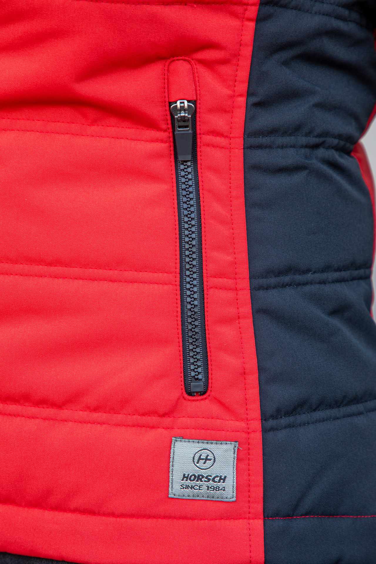 Steppweste workwear schwarz/rot Damen