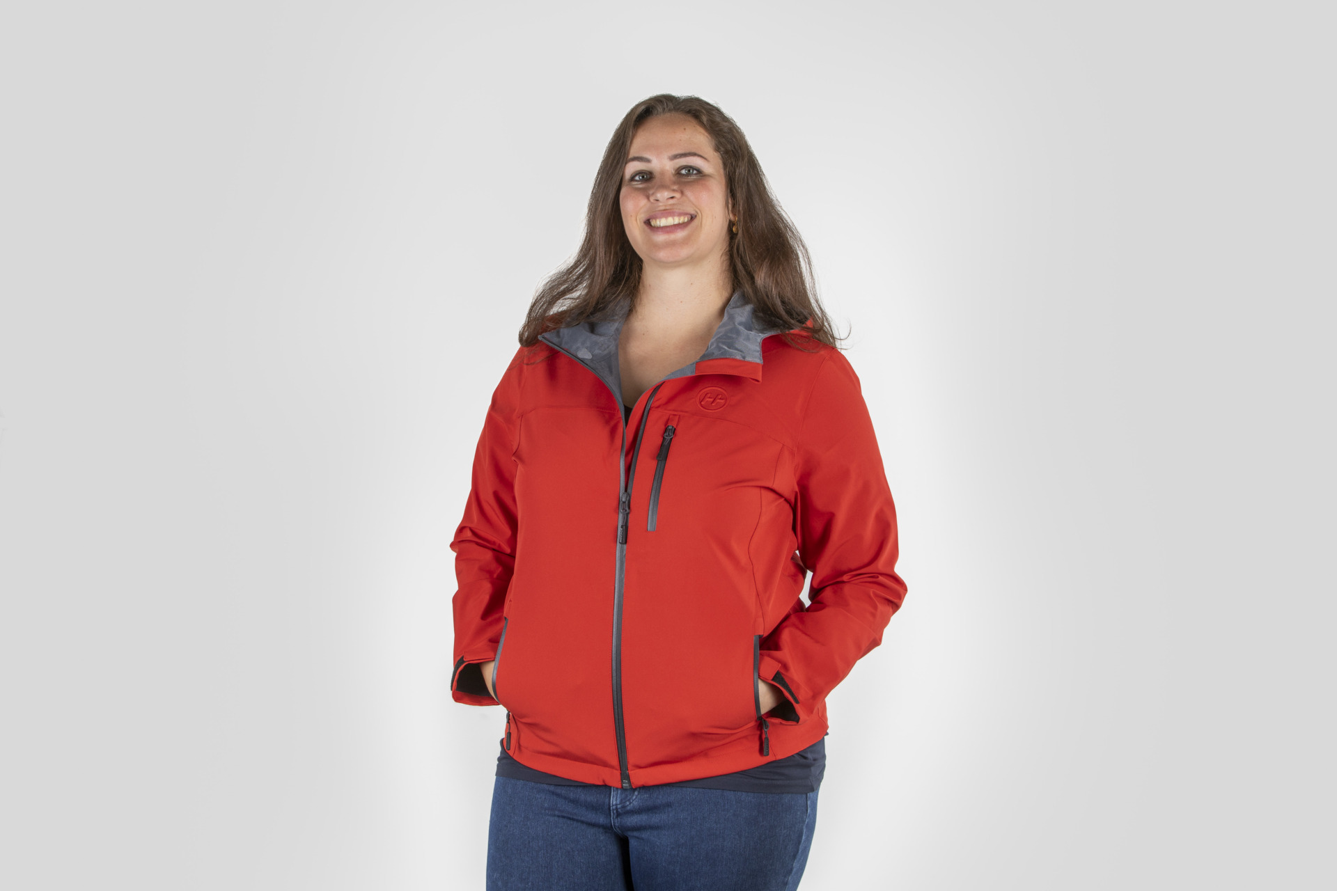 Funktionsjacke wasserdicht rot Damen