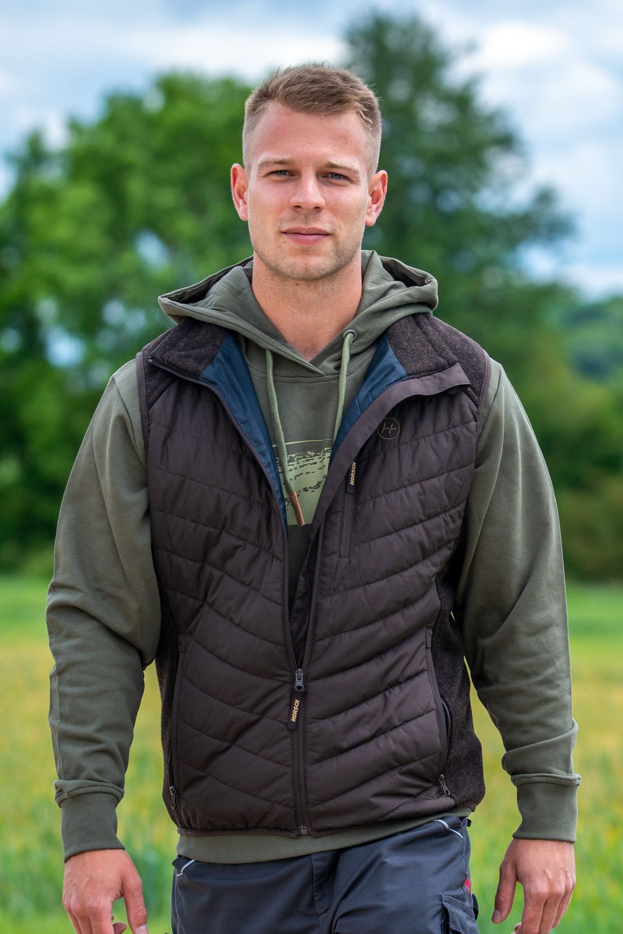 Weste Herren braun 