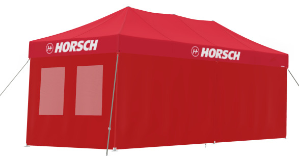 Side wall red without window for Mastertent, 3 m - only on request