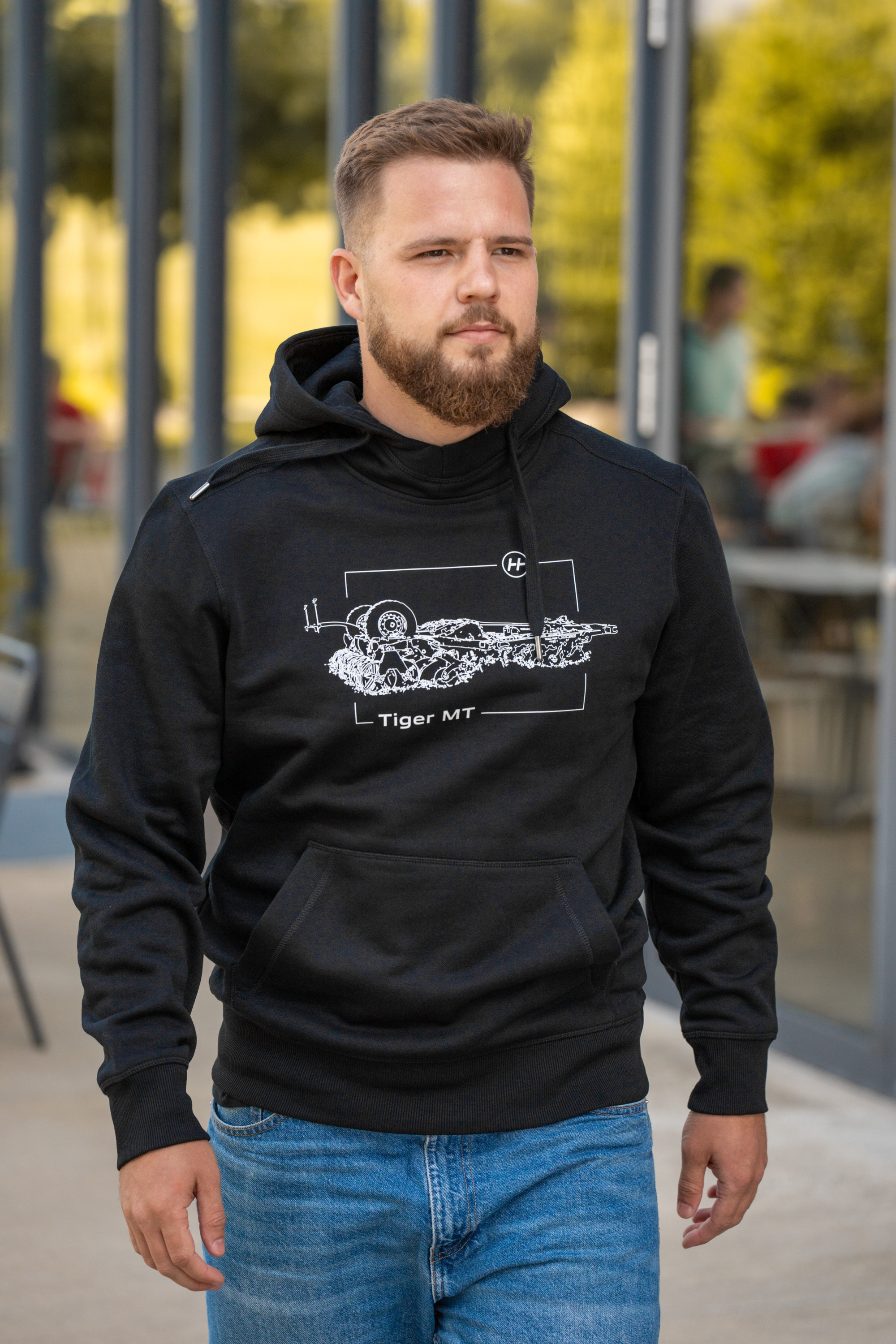 Hoodie Tiger schwarz