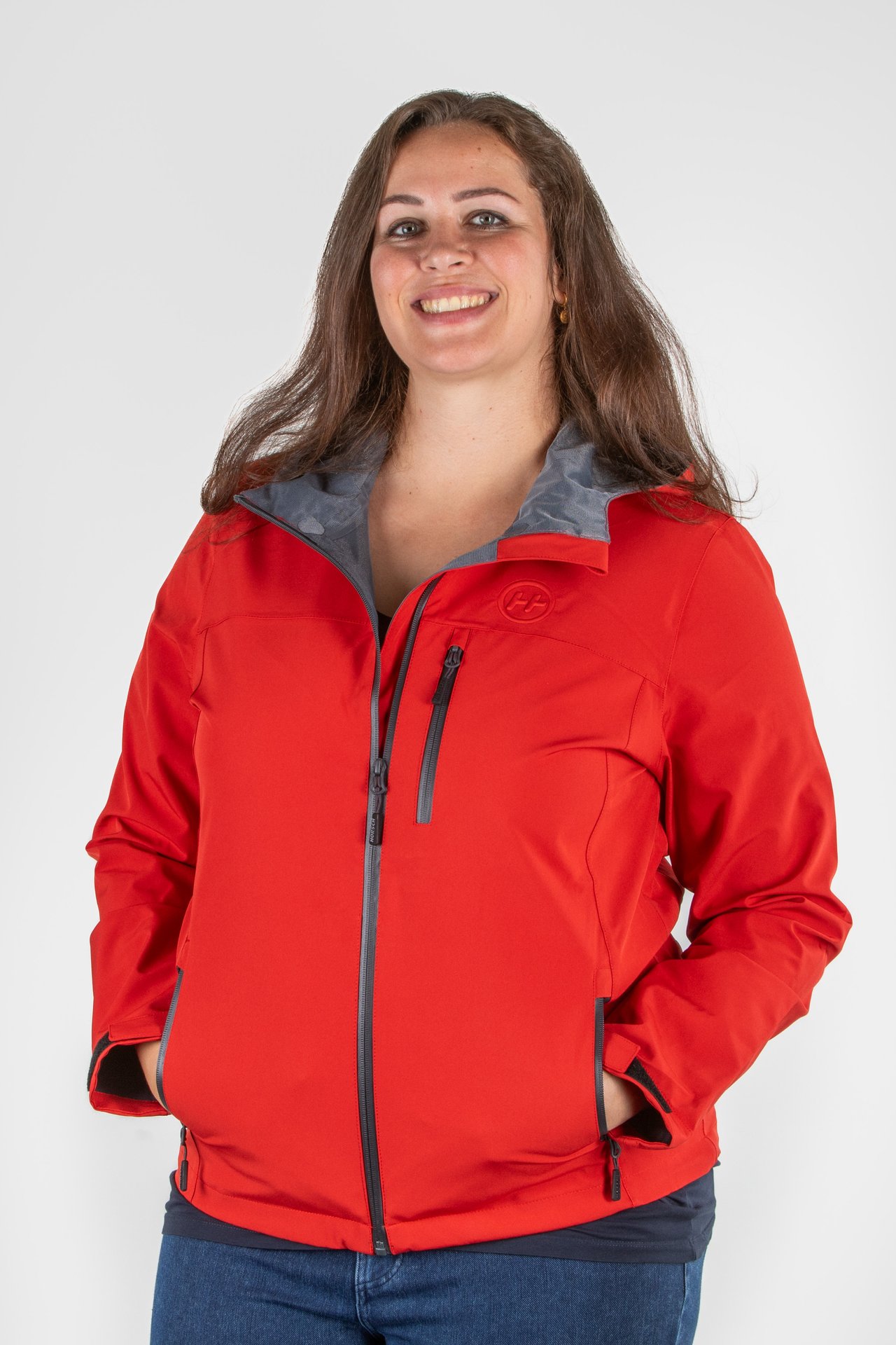 Funktionsjacke wasserdicht rot Damen