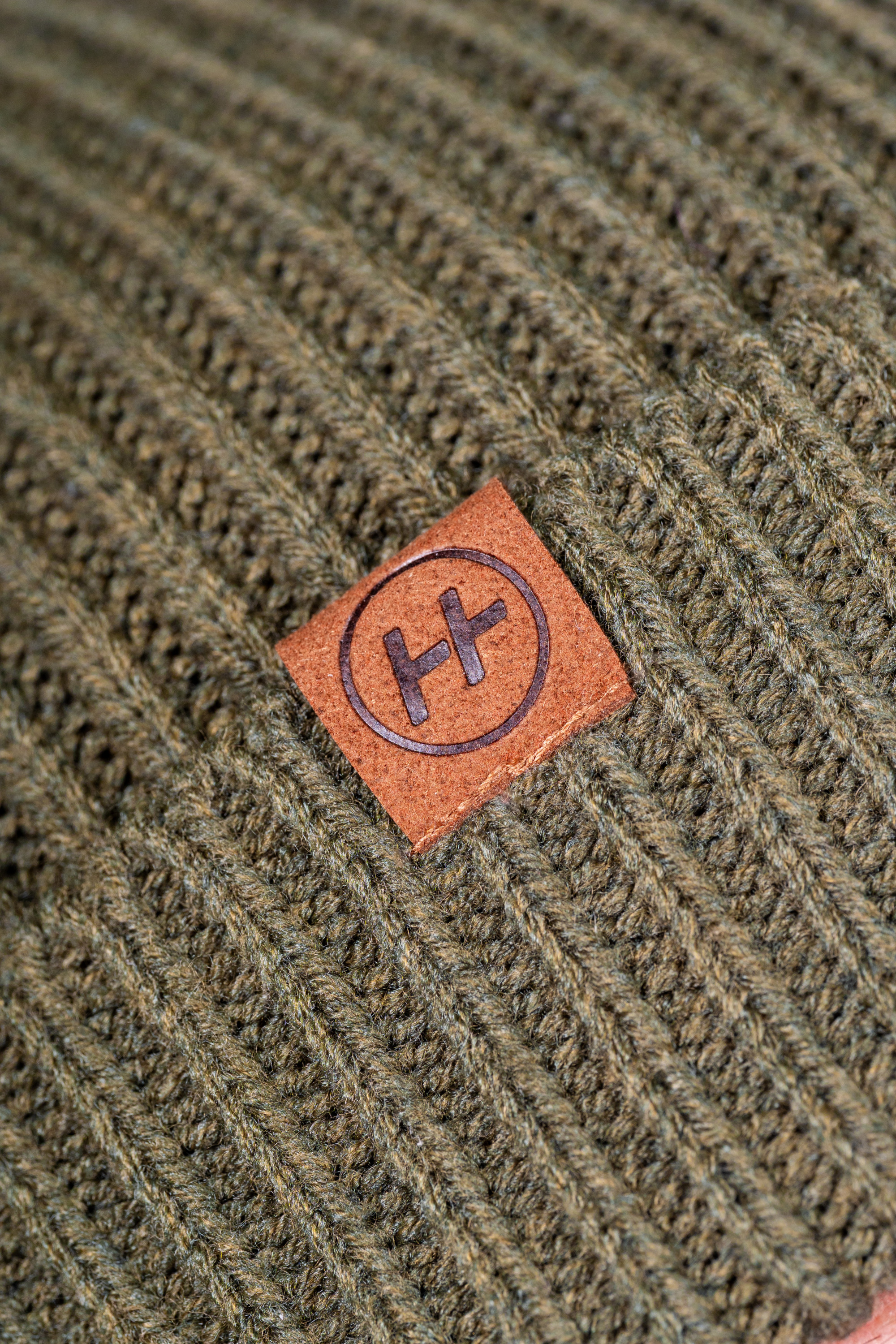 Strickmütze oliv