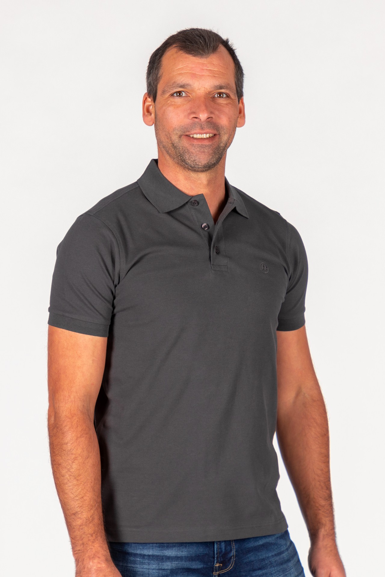 Polo-Shirt dark grey Herren