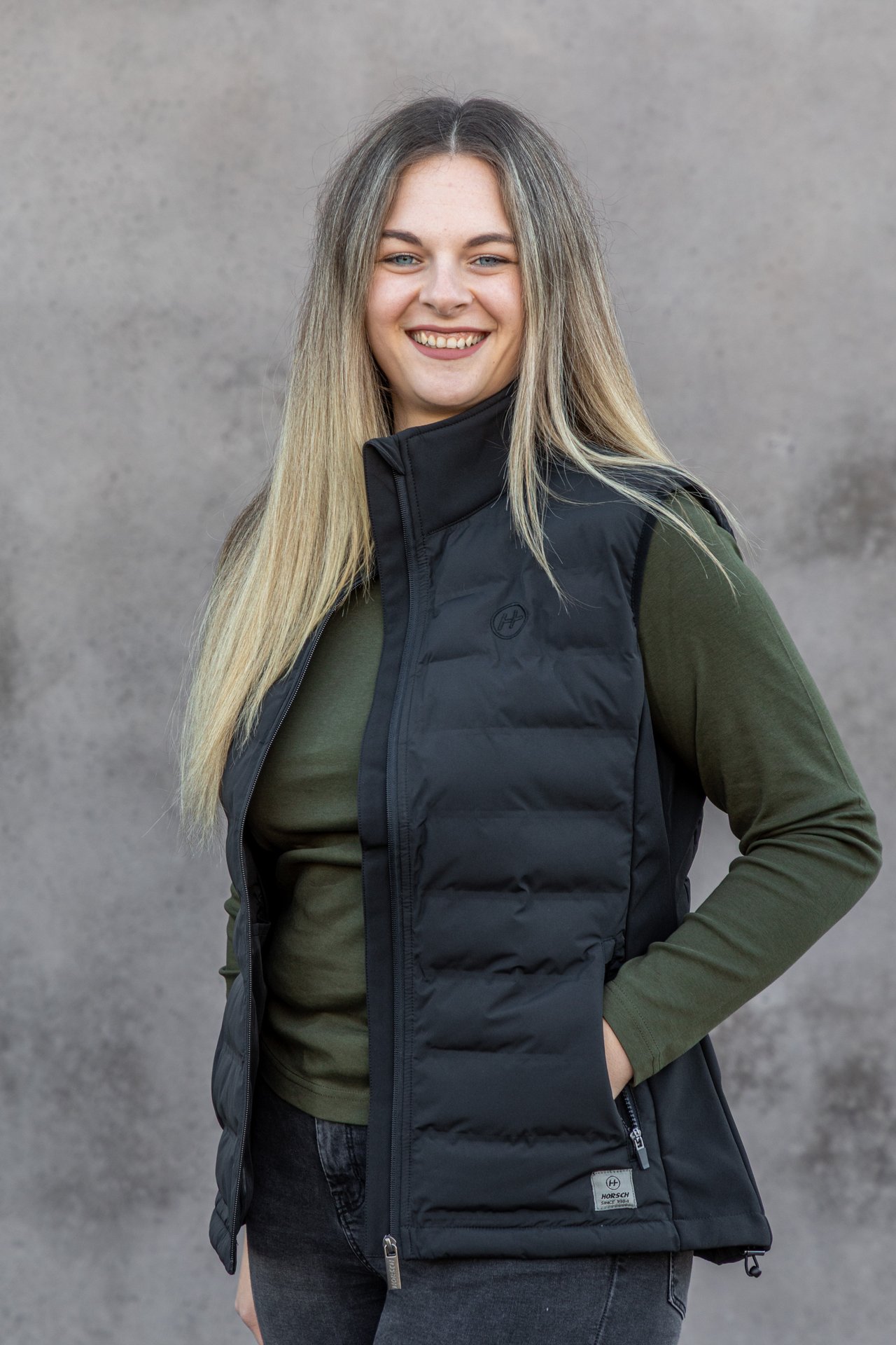 Steppweste schwarz Damen