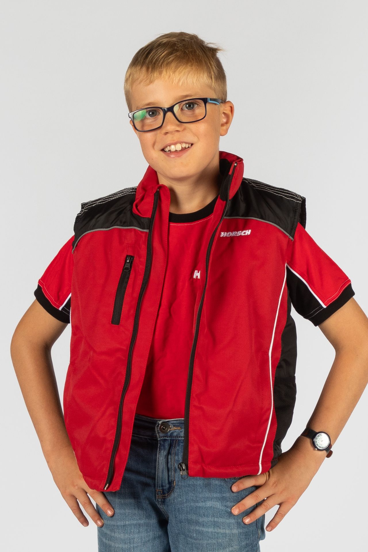 Kinder Weste rot