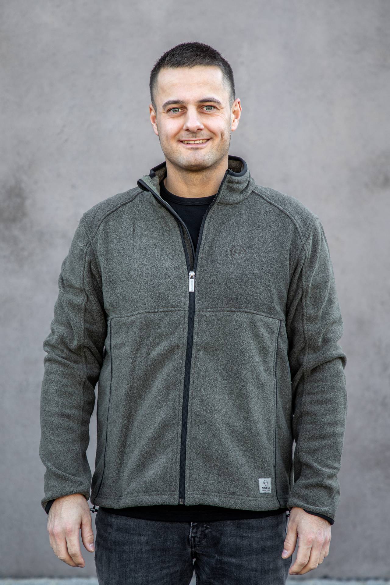 Fleecejacke oliv Herren