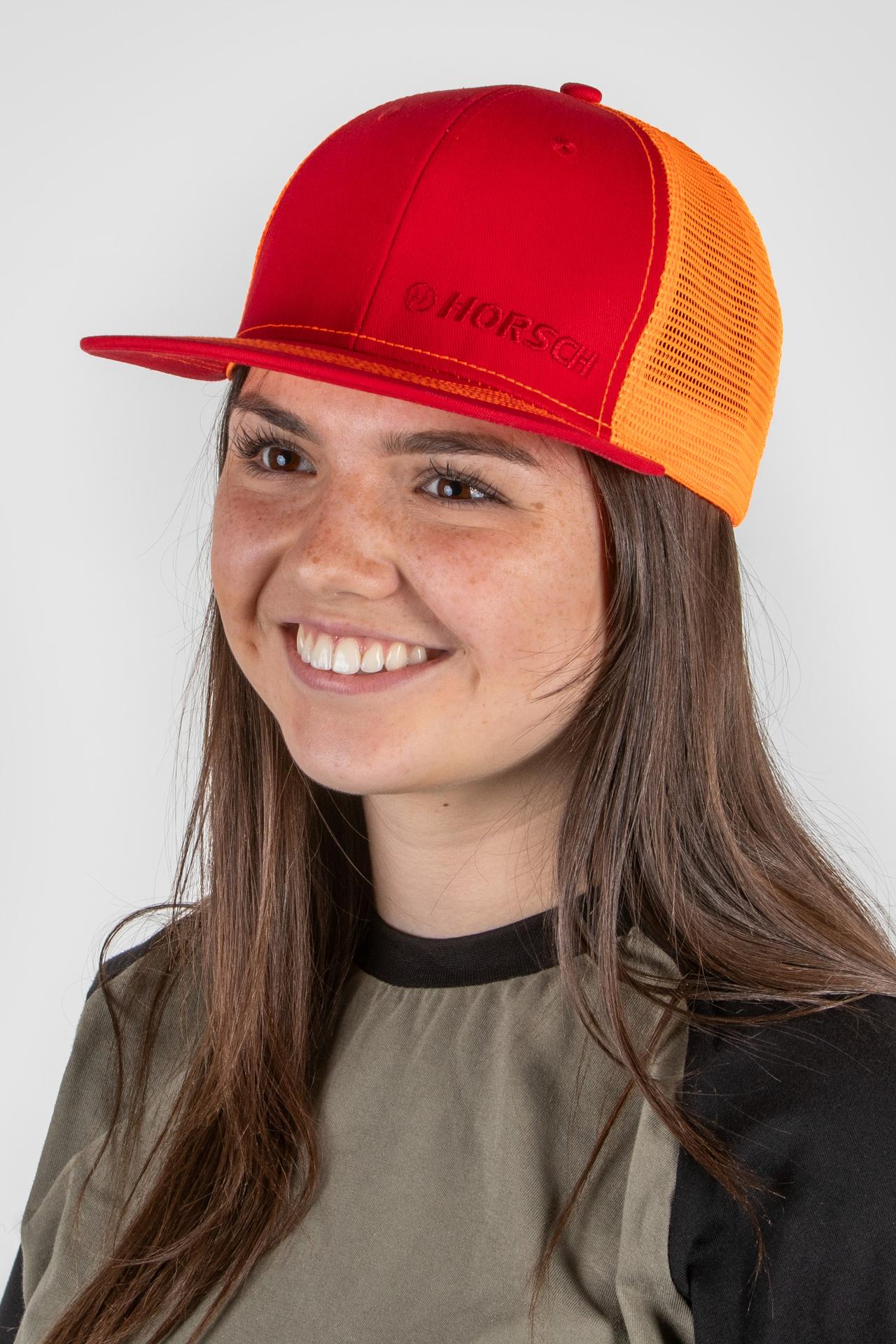 Cap Mesh rot/orange