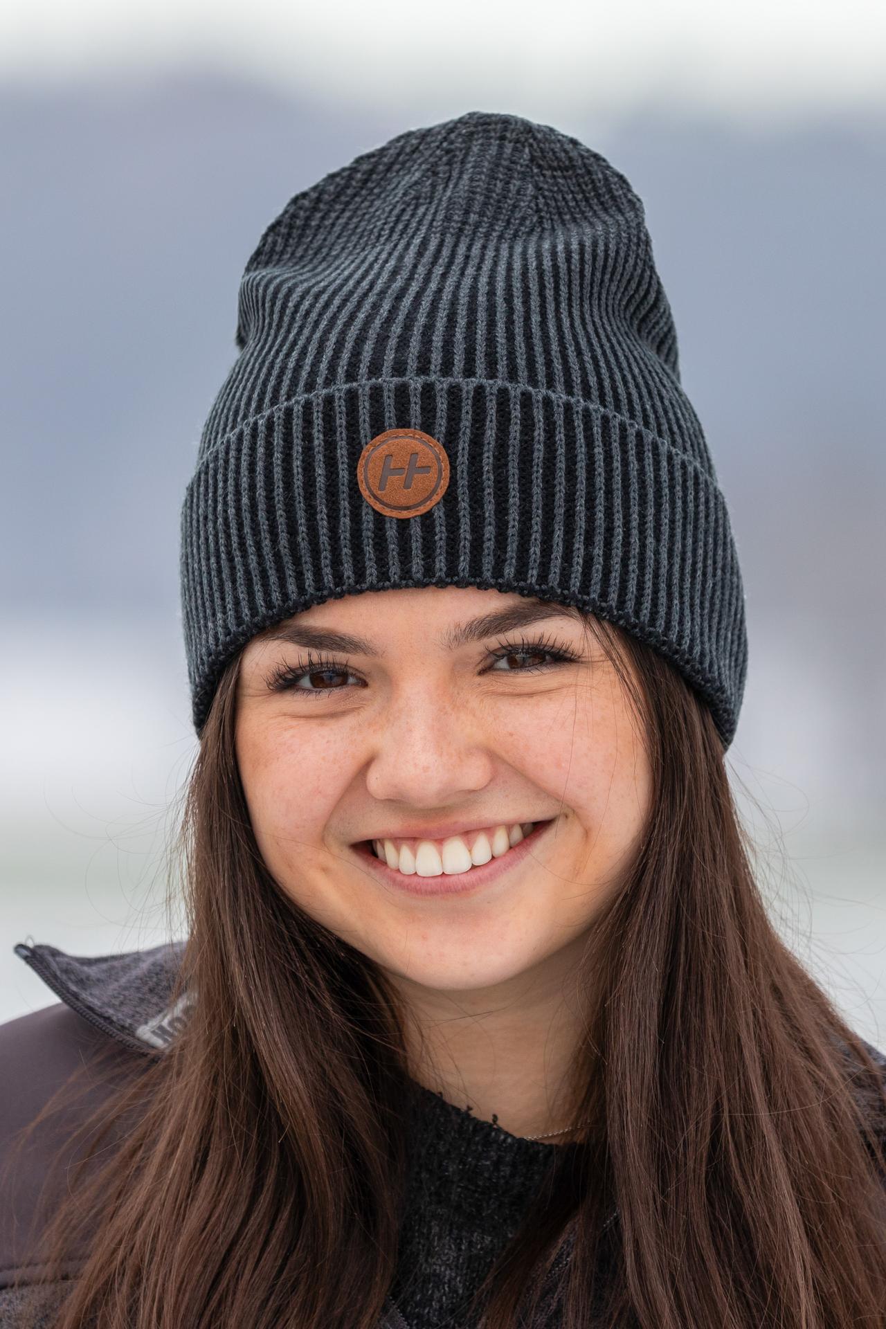 Knitted hat  HORSCH Logo black