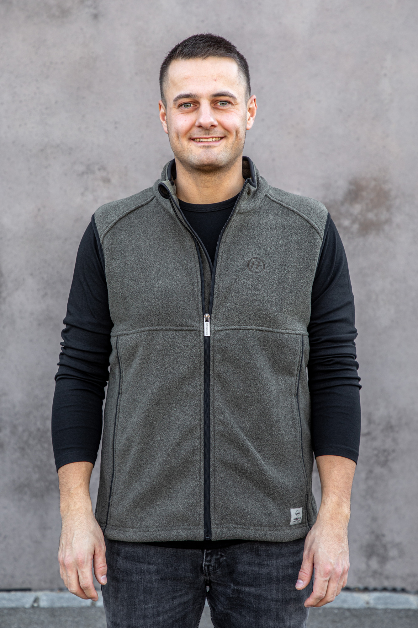 Fleeceweste oliv Herren