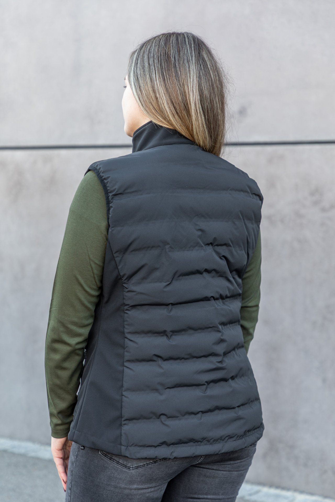 Steppweste schwarz Damen